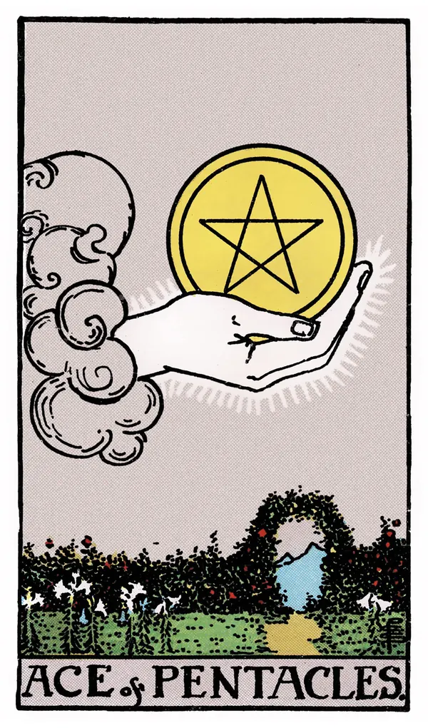 Ý nghĩa lá bài Ace of Pentacles