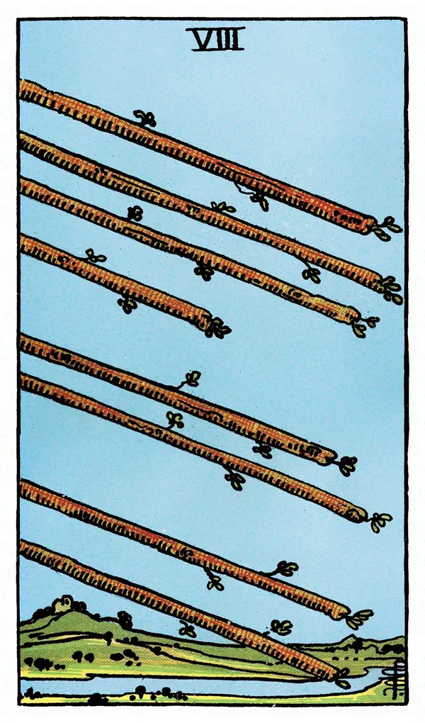 Ý nghĩa lá bài Eight of Wands