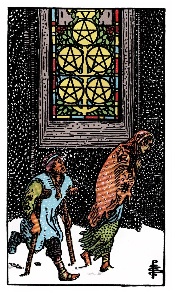 Ý nghĩa lá bài Five of Pentacles