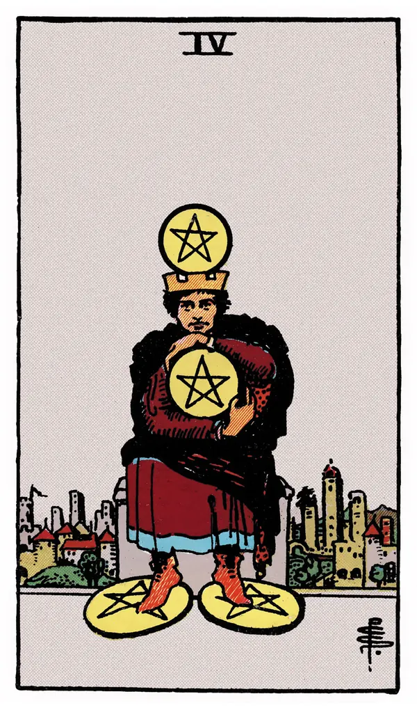Ý nghĩa lá bài Four of Pentacles