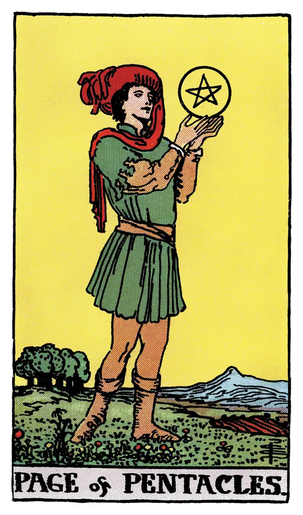 Ý nghĩa lá bài Page of Pentacles
