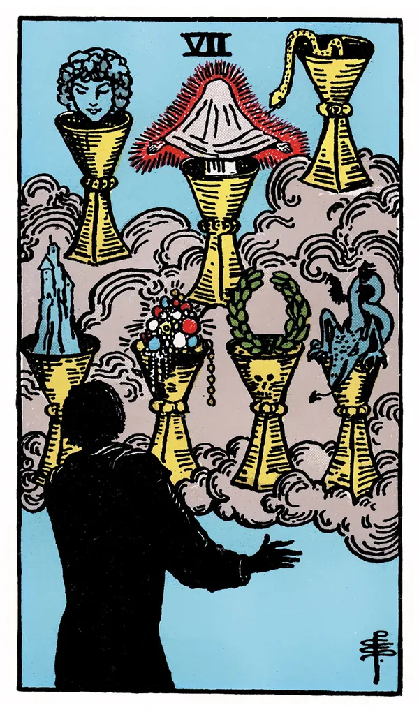 Ý nghĩa lá bài Seven of Cups