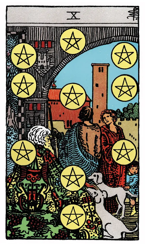 Ý nghĩa lá bài Ten of Pentacles