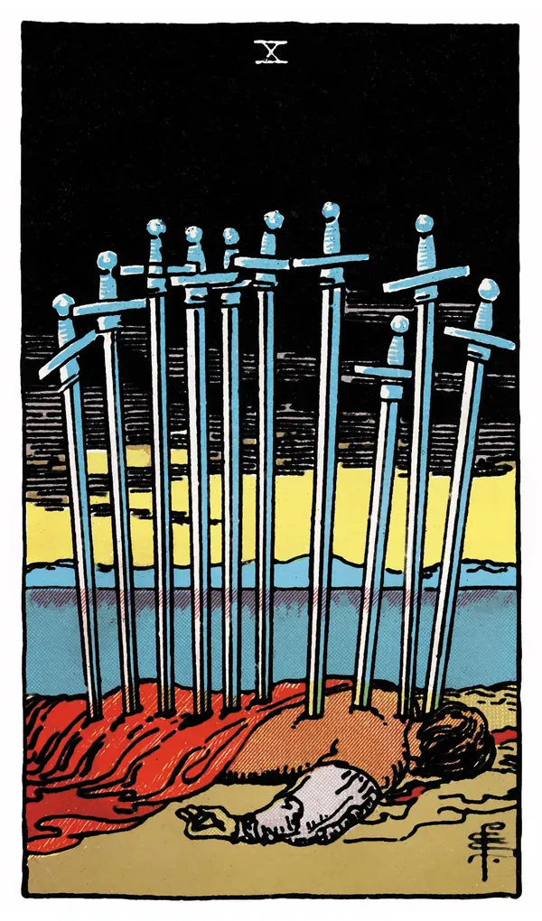 Ý nghĩa lá bài Ten of Swords