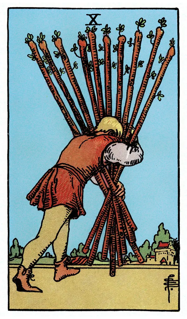 Ý nghĩa lá bài Ten of Wands