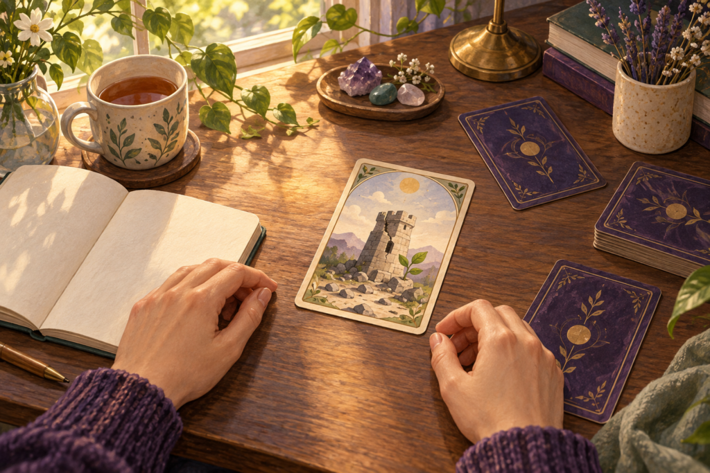 Rút lá Tarot khiến bạn lo lắng: 5 bước đọc bình tĩnh