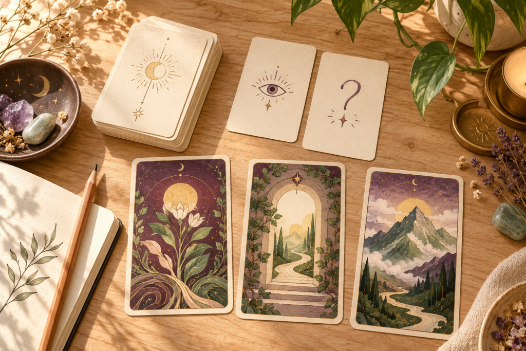 Tạo thẻ ôn tập Tarot: học bằng câu hỏi, không học vẹt