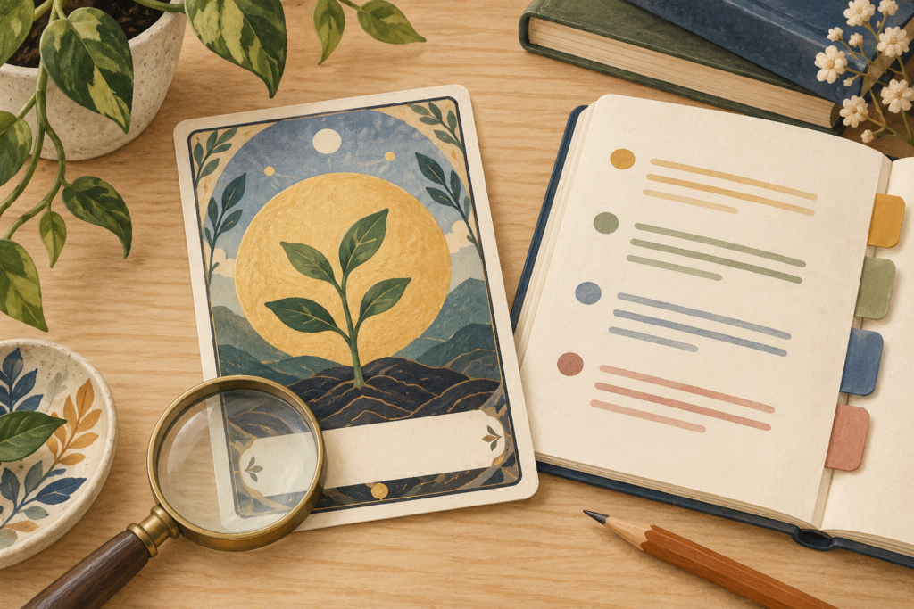 Tên lá Tarot Anh–Việt: cách tra cứu không nhầm